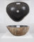 wohnfreuden Lavabo en pierre naturelle 40 cm rond gris – Avec choix unique