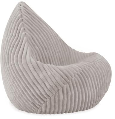 MISIOO Kinder Sitzsack Cord Premium - Ergonomischer Kinderstuhl Ab 12 Monaten - Bequeme Sitzsäcke fürs Kinderzimmer - Weicher Sitzsack Mit Leichter Styroporfüllung