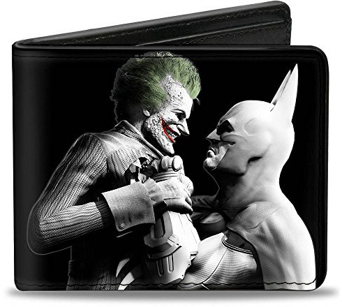 Popgear Buckle-Down Portefeuille à Deux Volets en PU pour Homme Motif Batman, Multicolore, Taille Unique