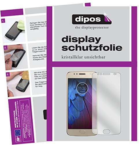 dipos 6x Clear Screen Protector for Motorola Moto G5s | Ultra-Thin, HD Clear, Protection Film, Perfect Fit, Anti-Scratch, Bubble-Free, Case-Friendly, Fingerprint Compatible