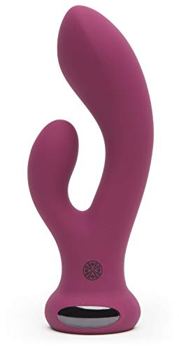 Lovehoney Mantric Rabbit 4.5 Inch Curved Silicone G Spot Vibrator, Pink | Beginner Friendly Dual Stimulation for Women, Adult Sex Toy, Rechargeable & Waterproof