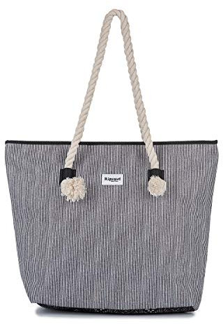 RIP CURL Coast to Coast Tote,Strandtasche,Tragetasche,Marken-Schriftzug,strapazierfähig,funktionell,Black