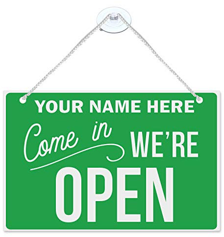 Come in were open shop sign, open closed hanging shop sign