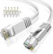 Lemeend Ethernet Cable 5m,Cat6 Gigabit Lan Network RJ45 High-Speed Patch Cord 250Mhz Flat Design 1Gbps for PC/Xbox/PS4/PS5/Modem/Router