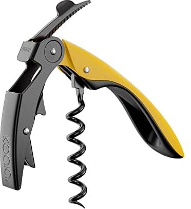 Koala Spain Tire-bouchon High Tech à deux temps, onglet automatique breveté, couleur jaune