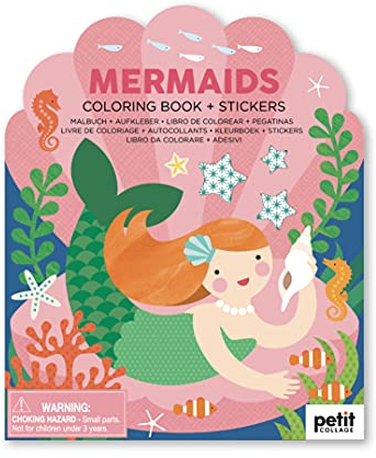 Coloring Book with Stickers Mermaids