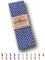 Sandras-Bastelladen Schrägband/Einfassband Baumwolle gefalzt 3m x 20mm - Punkte Muster 1003-Dunkelblau-Weiß