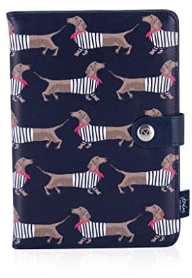 VQ Universal Tablet Case Cover for 9 & 10 Inch Tablets, Stand Folio Tablet Cover with 3 Adjustable Angles with Designer Joules Sausage Dogs Print