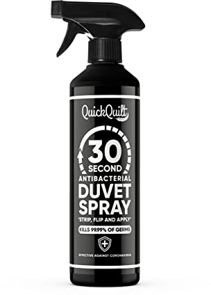 QuickQuilt - 30 Second Anti-bacterial Duvet Spray | Bedding Disinfectant and Sanitiser 500ml, Clear