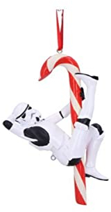 Star Wars Weihnachtsschmuck Stormtrooper mit Zuckerstange als Deko Accessoire