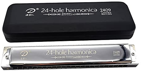 SWAN Mundharmonika DR2409 mit 24 Löchern, polyphonischer C-Schlüssel, Japan importiert, Gong Professional Mundharmonika