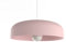 L+ Lustre suspendu en métal de forme cylindrique pour salon, cuisine moderne, diamètre 40 à 50 cm (couleur rose)