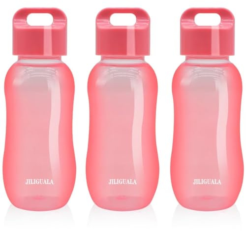 JILIGUALA UPSTYLE Mini Plastic Coffee Travel Cups Water Bottle Sports Water Bottle Cup for Milk, Coffee, Tea, Juice Size 180ml (6oz)