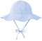 Durio Sonnenhut Baby Hut Kinder Verstellbarer Faltbare UV-Schutz mit Verstellbarem Bindebändern und Breite Krempe Blau-Weiß Streifen 2-4 Jahre (Tag Size L)