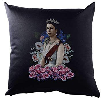Urban Backwoods Queen Elizabeth Portrait I Kissen Dekokissen
