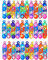 CUHZA 30 Stück Pop Push It Fidget Toy, Mini Squeeze Pop Push It Fidget Toys, Poppet Bubble Finger Toys Autismus for ADHS Squeeze Toys, Stress Reliever Anti-Angst für Kinder Erwachsene