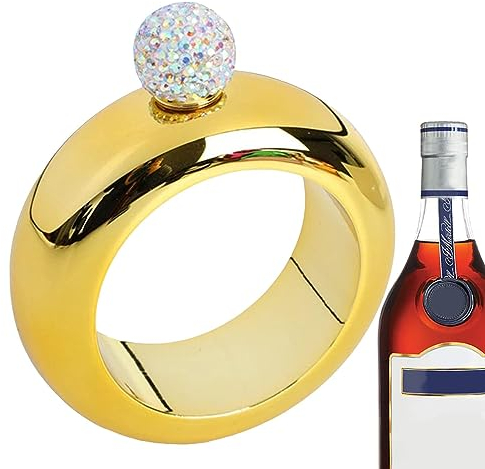 Bracelet flasque, 3,5 oz Bracelet Flasks Bracelet Hip | Flasque créative en acier inoxydable avec bracelet et bracelet pour clubs, musique, bars, fêtes, whisky Hongjingda