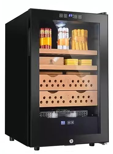 Feuchtigkeitsgesteuerter Humidor Elektronischer Zigarrenschrank Zigarrenhumidore Regale Aus Zedernholz Konstante Temperatur Und Luftfeuchtigkei