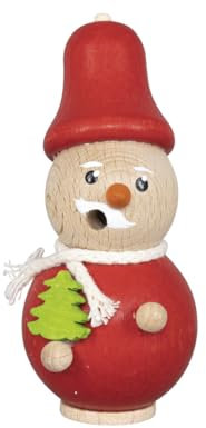 SAICO Mini Rauchfigur/Räucherfigur - Weihnachtsmann - Höhe von 8 cm - EIN charmantes Stück traditioneller Handwerkskunst - liebevoll gestaltete Räucherfigur - Made in Germany