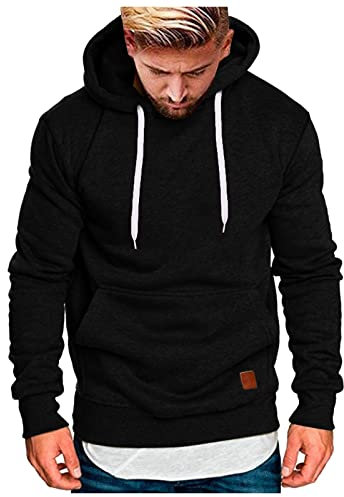 MGSFGlk Pullover Herren Mit Kapuze Reißverschluss Pullover Unisex Kapuzenpulli Slim Trainingsjacke Kapuzenpullover Sport Style Sweater Motiv Pulli Winter Sweatjacke Print Hoodies Dünne Training