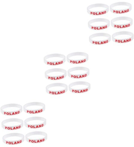 BESPORTBLE 3er-set Flaggen-silikonarmband Stilvolles Sportarmband Für Fitnessstudio-spiele Feuern Sie Ihr Team An 6 Stück * 3