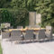 ULUYYUC Biertischgarnitur Terrassensofa Salonsofa-Sets11-tlg. Garten-Essgruppe mit Kissen Graugeeignet für draußen, Garten