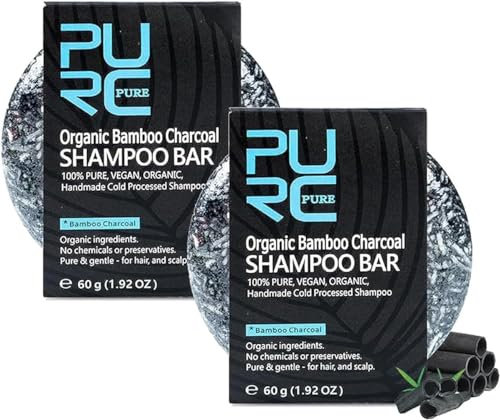 oihgerg 2 Stück Pure Hair Revitalization Bar, Pure Hair Darkening Shampoo Bar, Mane Grey Reverse Bar, Hair Darkening Shampoo Bar, Reverse Grey Hair Bar Shampoo