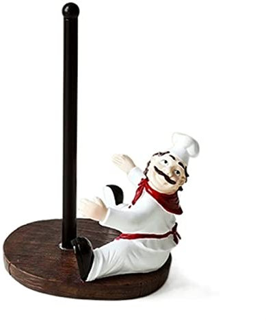 CLLBANT Sturdy Wrought Iron Kitchen Roll Holder: A Stylish and Practical Napkins and Paper Towel Pillar Stand for Bathroom and Kitchen Accessories