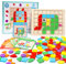 LOOPES Geometrische Formen Holzpuzzle Kinder Tangram Montessori Spielzeug Tangram Puzzle mit 44 Muster für 4 5 6 Jahr Jungen Mädchen Weihnachten Geburtstag Geschenk Pädagogisches Rätselgeschenk