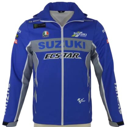 SPONYBORTY Veste à capuche combinaison de course Cardigan pour Su-ZUki Sweat-shirt zippé pour hommes Vêtements de cyclisme Moto Femmes/A/L