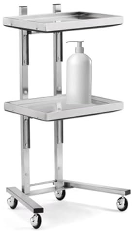 UYHBCNQD Friseurwagen Salonwagen, Metall-Salon-Rollwagen, 2-stufiger Rollwagen, Faltbarer Aufbewahrungswagen für Schönheits- und Friseursalonwagen Platz sparen