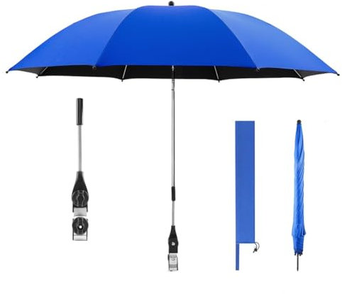 Sombrilla para silla de playa con sombrilla desmontable para actividades al aire libre, para adultos, pesca, cochecitos de bebé, sillas de patio y jardín
