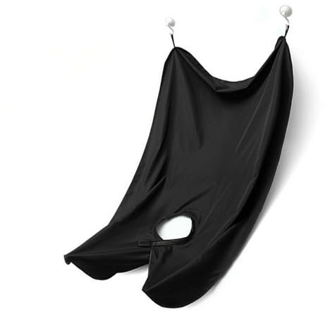 Bart Schürze für Bartgestaltung Sammel Tuch für Haare Bart Lätzchen für Geschenk Der Männer Bartlatz für Rasur Schwarz Infach zuBenutzen