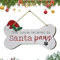 Cartel de Navidad para colgar, cartel Merry Christmas | Letrero de madera para puerta de casa en forma de hueso, colgante de Navidad para puerta de invierno, colgante de árbol de Navidad para puerta