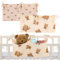 2 Stück Babybett Organizer, 2-in-1 Baby Kinderzimmer Organizer, Khaki Organizer Beistellbett Baby, Hängend Babybett Aufbewahrungstasche, Bett Organizer Kinderbett für Windeln, Flaschen