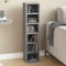 Gecheer CD-Regal Regalwand Bücherregal, Regal Schrank CD DVD Aufbewahrung Medienregal Standregal Bücherschrank, 21x20x88 cm Holzwerkstoff, for Büro oder Schlafzimmer