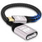 woednx Mini HDMI auf HDMI Adapter,4K@60HZ 1080P HD MI auf Mini HD MI Adapter Nylongeflecht Unterstützt Ethernet,UHD,3D,HDR,ARC Kompatibel mit Nikon D7100 Canon EOS RP/R,Raspberry Pi Zero/Zero W