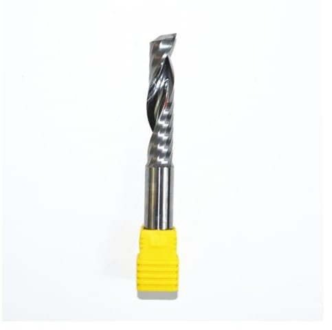 1/2 pièces 12mm * 12mm * 52mm-cnc fraise à bois en carbure monobloc, 1 fraise en spirale à flûte, bois, contreplaqué, panneau multicouche, PVC, acrylique(1pc)