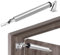 Ferme Porte Automatique,Ferme Porte Pneumatique Silencieux avec Vitesse de Fermeture Réglable,Groom Fermeture Porte Extérieur à Montage au Plafond Ou Sur le Côté,Fermeture Porte Argenté
