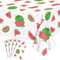 PTECDROTS Wassermelonen-Party-Tischdecke, rechteckige Wassermelonen-Tischdecken, Wassermelonen-Geburtstagsparty-Zubehör für Kindergeburtstag, Babyparty, Sommer, Obstparty, 130 x 220 cm, 4 Stück