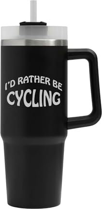 I'd Rather Be Cycling Bike Big Tumbler, I'd Rather Be Cycling Bike Mug, Insulated Flask, Large Mug