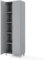 GiantexUK 187cm Tall Kitchen Cupboard, 2 Doors Freestanding Storage Cabinet with Adjustable Shelf & Raised Legs, Wooden Pantry Sideboard Unit for Hallway Dining Living Room (Grey)