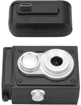 Cámara Retro Digital Vintage con Enfoque Automático, Flash, 2MP Foto 1080p Grabación de Alta Definición de Video, Regalos para Adolescentes Niños Niñas Niñas, Negros