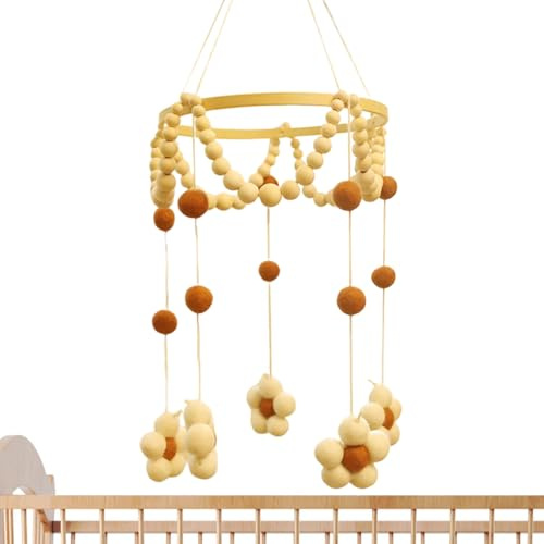 Mobile für Babywiege – musikalisches Windspiel für Babybett – Dekoration von Spielzeug, zum Aufhängen, Windspiel für Kinderzimmer und Wiege, für und Mädchen, zum Installieren am Bett oder im