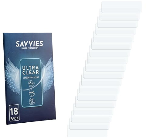 Savvies 18 Stück Schutzfolie für Yaesu FTM-310 Displayschutz-Folie Ultra-Transparent