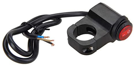 HURI 12V 16A Moto étanche guidon Phare Brouillard lumière interrupteur ON OFF Commutateur pour 7/8 Moto Guidon 22mm