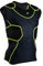 CHAMPRO Herren Standard Bull Rush Fußball Kompressionsshirt mit integriertem Polstersystem, Anthrazit, schwarzer Einsatz, L