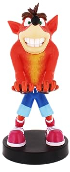 Cableguys Figurine Gaming Crash Bandicoot N. Sane Trilogy - Accessoire support pour manette ou smartphone - Câble USB inclus - 20 cm