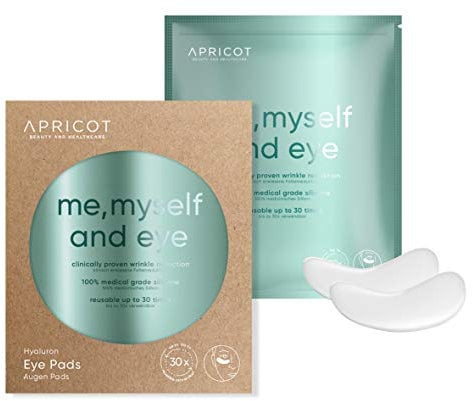 APRICOT me myself and eye Pads, patches pour les yeux anit-âge, coussinets avec silicone, réutilisable, effet anti cernes