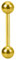 Piersando Piercing Stecker Stab Echt Gold 585 14 Karat für Zungenpiercing Intimpiercing Ohrpiercing Zunge Intim Oral Ohr Tragus Helix Nippel 1,2mm x 6mm x 3mm